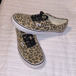 Vans size 7 cheetah print